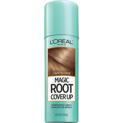 L'Oreal Paris Magic Root Cover Up spray covers gray roots quickly.
