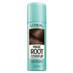 L'Oreal Paris Magic Root Cover Up spray conceals gray roots quickly between colorings.