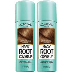 L'Oreal Paris Magic Root Cover Up spray conceals gray roots quickly with a residue-free finish.