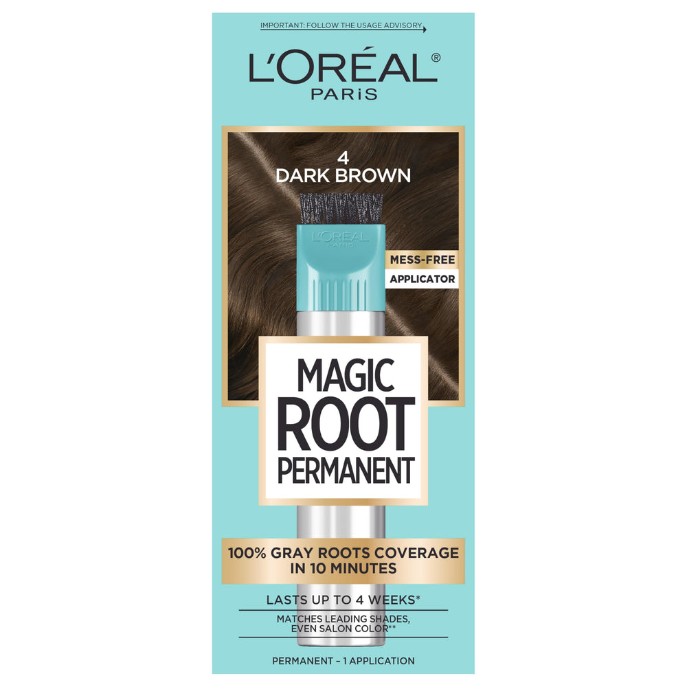 L'Oreal Paris Magic Root Rescue bottle demonstrates fast gray coverage for quick touch-ups.