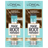 L’Oréal Paris Magic Root Rescue bottle shows fast 10-minute gray coverage.