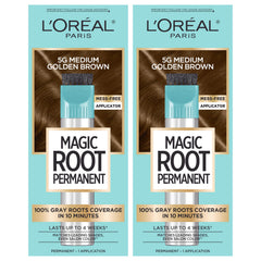 L’Oréal Paris Magic Root Rescue bottle shows fast 10-minute gray coverage.