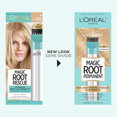 L'Oreal Paris Magic Root Rescue precision brush demonstrates fast, precise application
