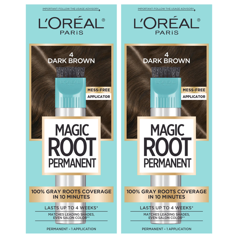 L'Oreal Paris Magic Root Rescue quick precision brush enables fast root touchups.