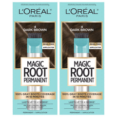 L'Oreal Paris Magic Root Rescue quick precision brush enables fast root touchups.