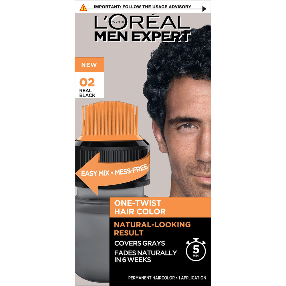 L'Oreal Paris Men Expert One Twist Application Kit enables quick, mess-free gray coverage at home.