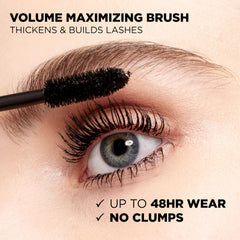 L’Oréal Paris Original Voluminous Mascara, acabado negro intenso para pestañas visibles y definidas.
