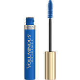 L’Oréal Paris Original Voluminous Mascara bottle with cobalt shade enhances bold eye appeal.
