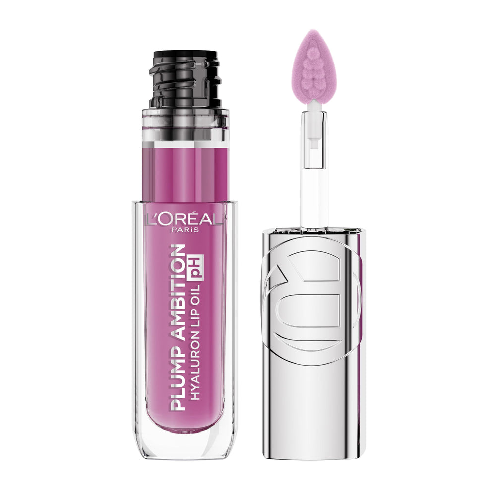 L’Oréal Paris Plump Ambition: aceite labial hidratante para labios suaves y nutridos.