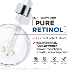 Revitalift night serum dropper enables precise nighttime retinol dosing