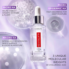 Absorption close-up as Revitalift serum sinks in quickly.