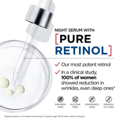 Revitalift night serum dropper ready for nightly application