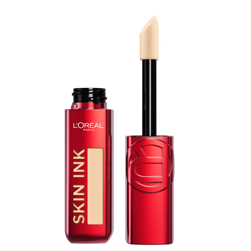 L’Oréal Paris Skin Ink 2 en 1: aplicador de precisión para corrección localizada y acabado natural.