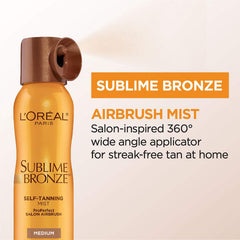 Sublime Bronze de L'Oréal Paris, aplicador 360 grados para cobertura continua.