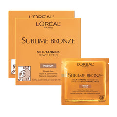 L'Oréal Paris Sublime Bronze: toallitas autobronceadoras para cuerpo, aplicación rápida y uniforme.