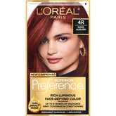 L'Oreal Paris Superior Preference bottle pour showing smooth application and even color results