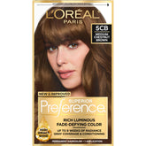 L'Oreal Paris Superior Preference bottle illustrating fade-defying color gel for precise application