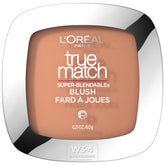 L'Oreal Paris True Match Blush, textura polvo suave para un acabado natural.