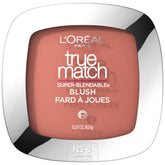 L'Oreal Paris True Match Polvo Colorete Apricot Kiss aplicacion suave para color natural.