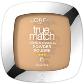 L'Oréal Paris True Match Polvo Presionado Natural, tono W4, acabado suave y natural para piel uniforme