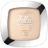 L'Oreal Paris True Match powder compact close-up showing natural finish