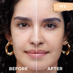L’Oréal Paris True Match powder compact with mirror inside for on-the-go touch-ups.
