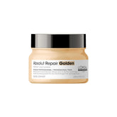 L’Oréal Professionnel Paris Absolut Repair Golden Mask packshot highlights premium repair for damaged hair