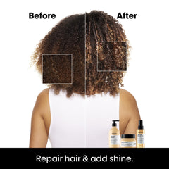 L'Oréal Professionnel Paris Absolut Repair Mask jar closed shows a rich nourishing formula for damaged hair.