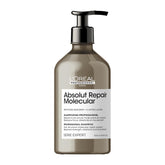 L’Oréal Professionnel Paris Absolut Repair Molecular Shampoo bottle, sulfate-free formula for damaged hair