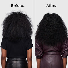 Close-up of Curl Expression Activator texture on defined curls.