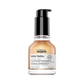 L’Oréal Professionnel Paris Metal Detox Leave-In Oil bottle delivering color protection and shine