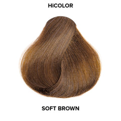 HiColor lifts 3-4 levels in one step, neutralizing orange tones during application.