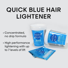 L'Oreal Technique Quick Blue bleach is a no-drip cream during processing.