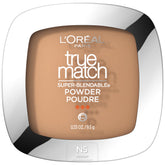 L’Oréal True Match Polvo base N5 Medio, empaque incluido, acabado natural.