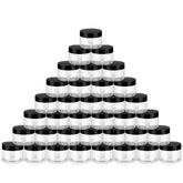 Loretoy 36-pack 4oz jars with lids for travel and storage.