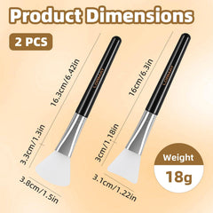LORMAY non-absorbent mask brush reduces waste
