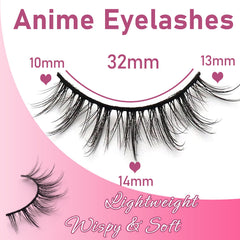 Losha Manga Lashes natural-look closeup showing seamless lash separation