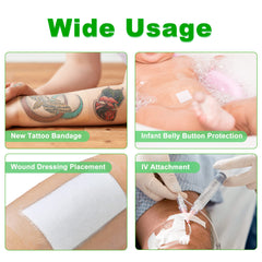 LotFancy adhesión resistente al agua mantiene el tatuaje protegido durante la ducha y el baño