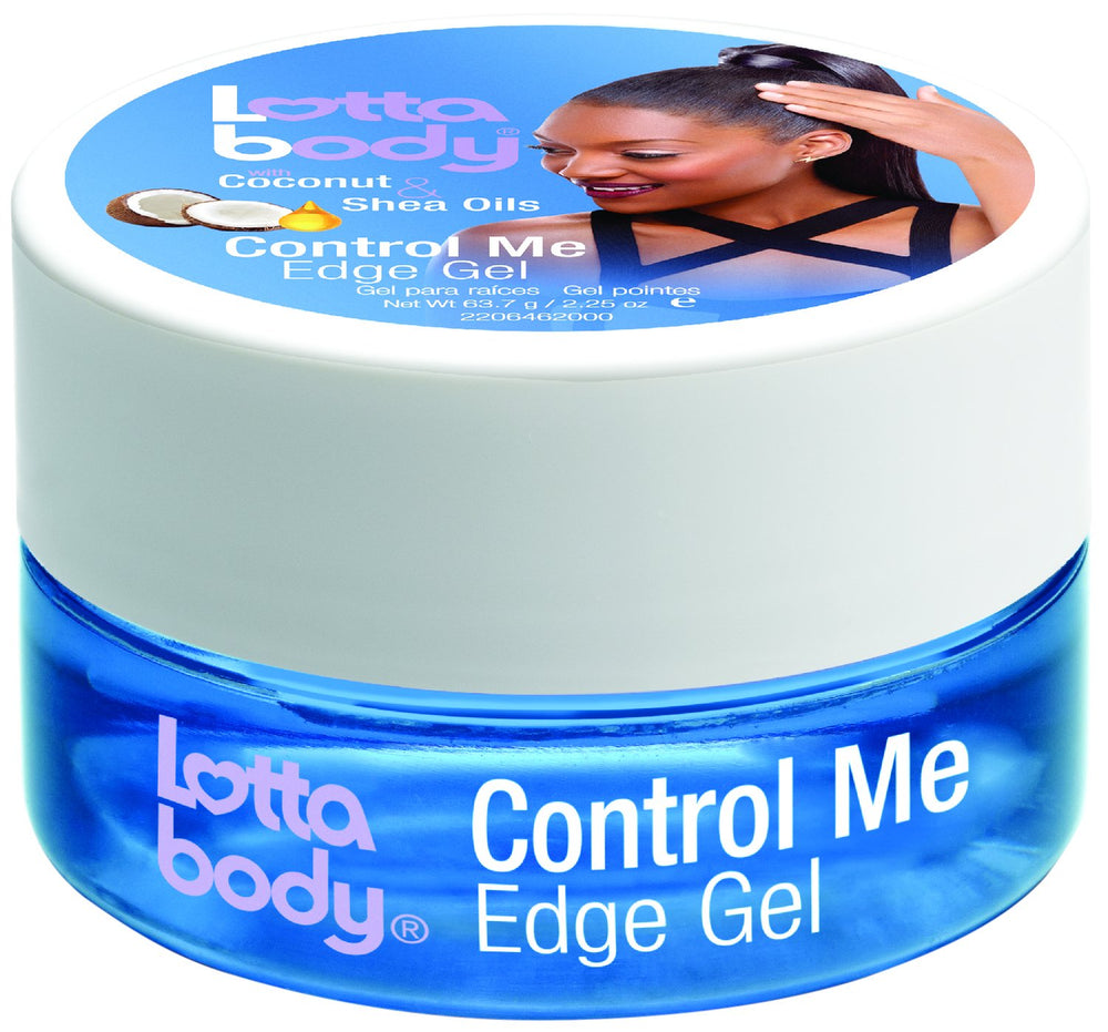 Lottabody Control Me Edge Gel bottle showing long-lasting edge hold and shine.