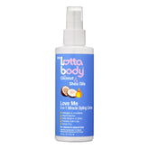 Lottabody Love Me 5-n-1 bottle close-up shows nourishing coconut and shea oils.