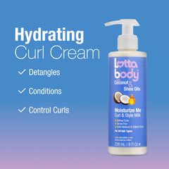 Lottabody Moisturize Me, rizos definidos sin peso para un look natural