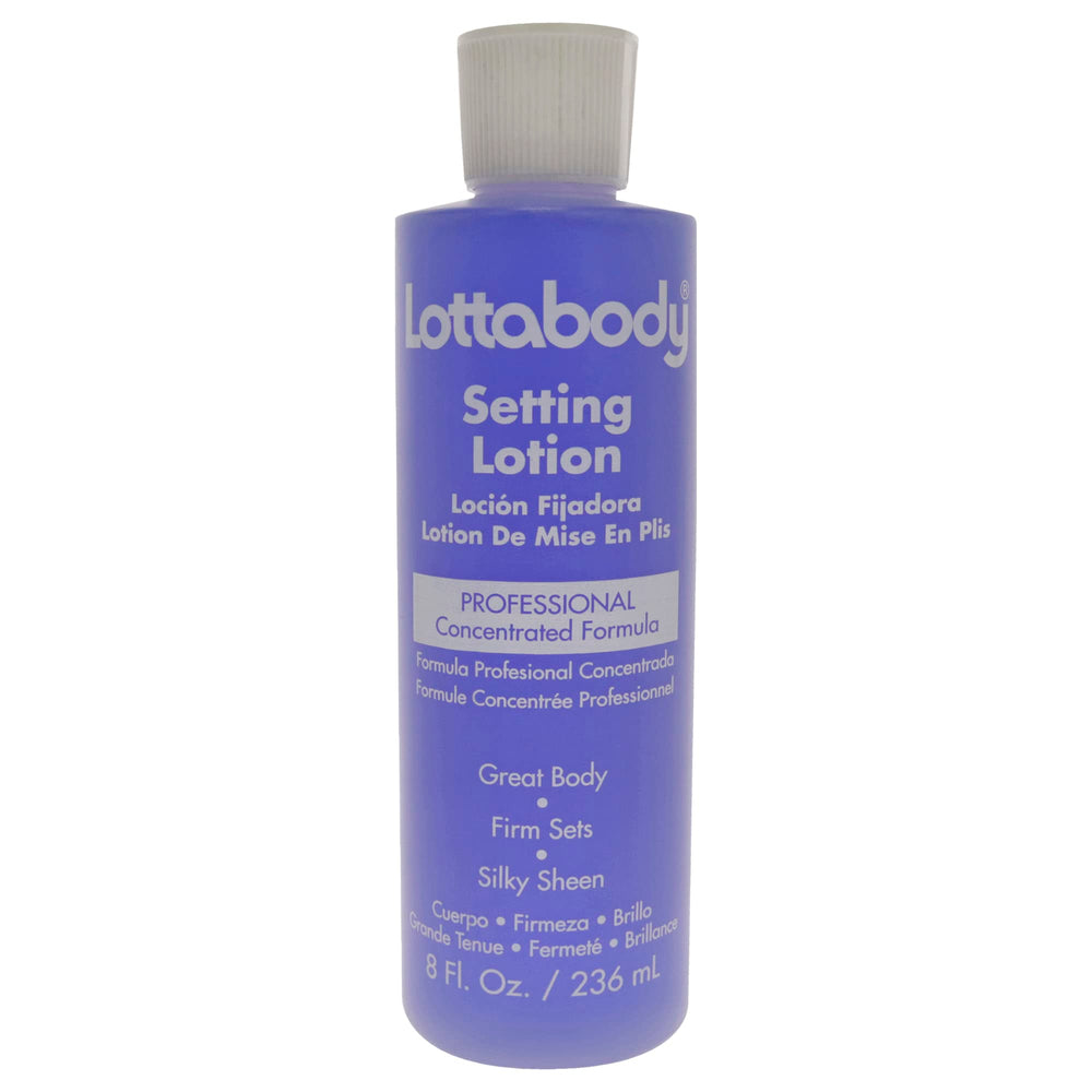 Lotta Body setting lotion bottle for fast-drying, voluminous styling.