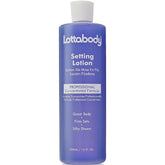 Lottabody Setting Lotion brillo sedoso para un acabado suave.