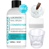 LOUINSTIC acrylic nail brush cleaner bottle showing clean bristles ready for use