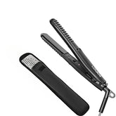 LOVANI mini flat iron front view ideal for on-the-go styling and quick heat-ready performance.