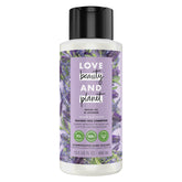 Love Beauty and Planet champú argán lavanda, vertido suave para cabello sedoso.