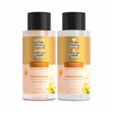 Love Beauty And Planet champú coco-ylang, botella: cabello suave y reparado.