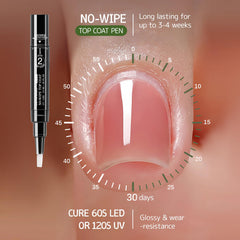 Love easy: aplicación rápida de dos pasos para manicura precisa.