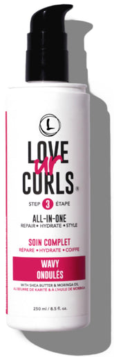 Love Ur Curls All-In-One Styler bottle-pump for easy, even application.