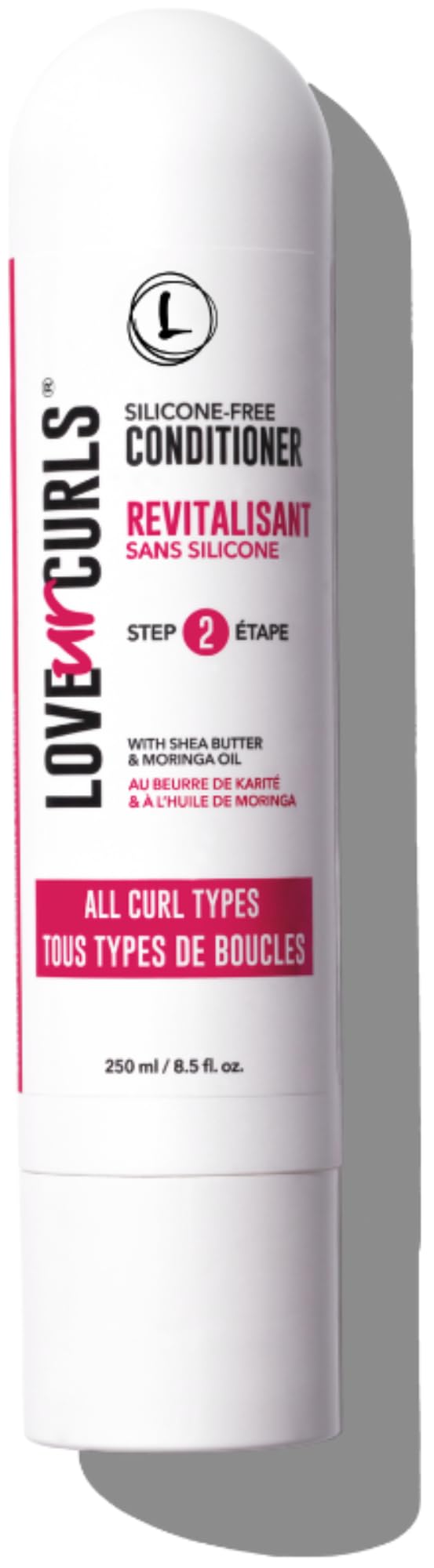 Love Ur Curls Acondicionador: botella vertida, crema suave para desenredar rizos sin fricción.